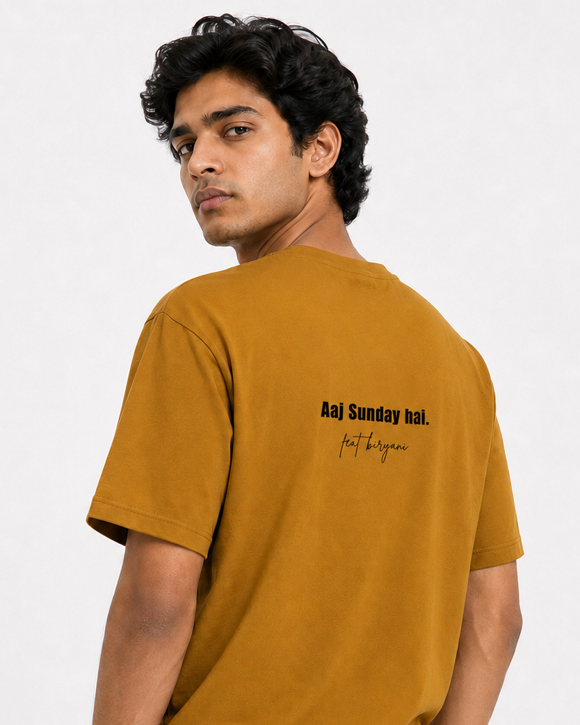Sunday Biryani Order Hindi Unisex Classic Crew T-Shirt