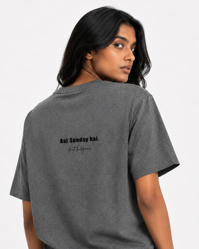 Sunday Biryani Order Hindi Unisex Classic Crew T-Shirt