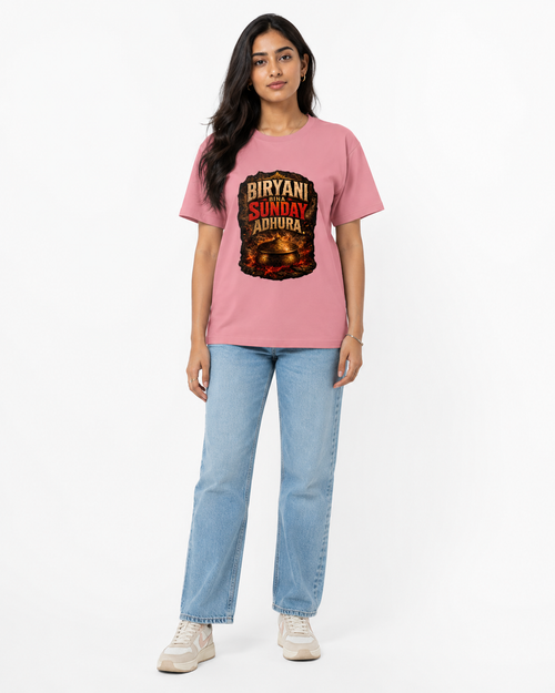 Biryani Sunday Hindi Unisex Classic Crew T-Shirt