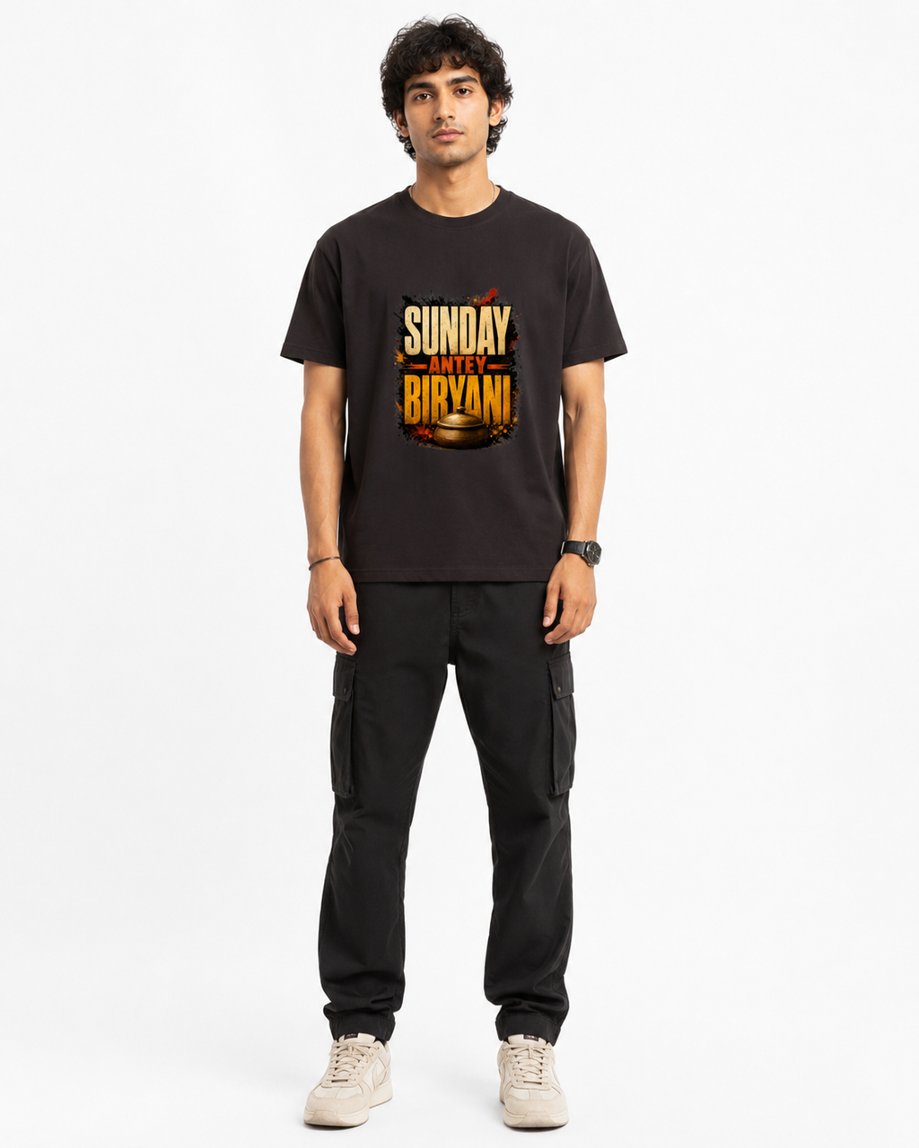 Biryani Sunday Telugu Unisex Classic Crew T-Shirt
