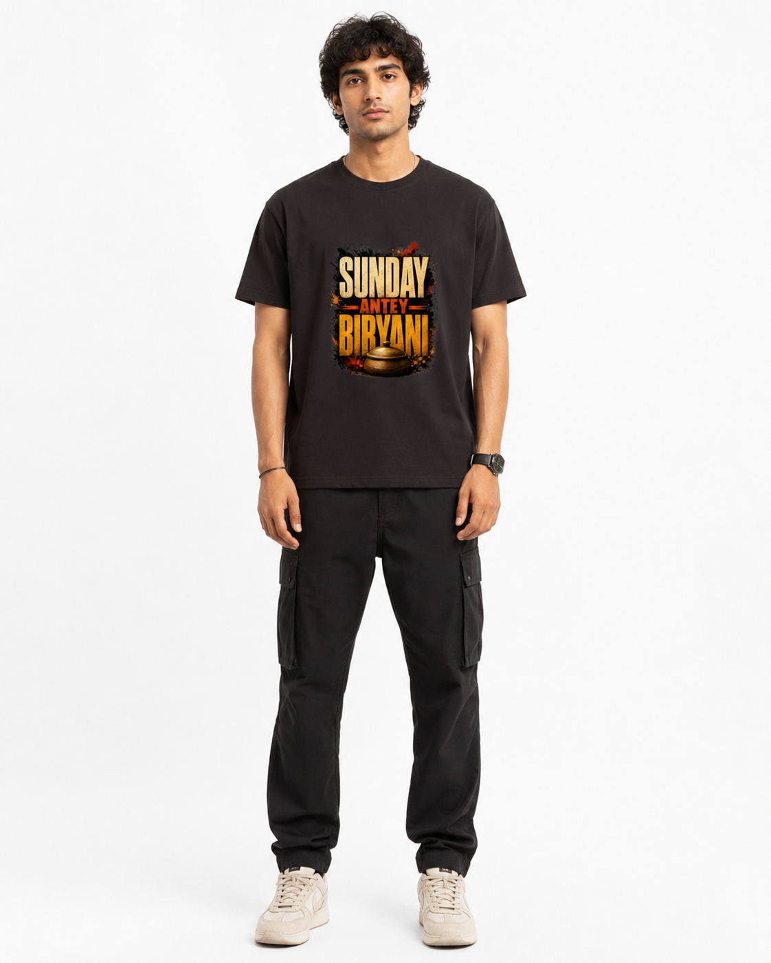 Biryani Sunday Telugu Unisex Classic Crew T-Shirt