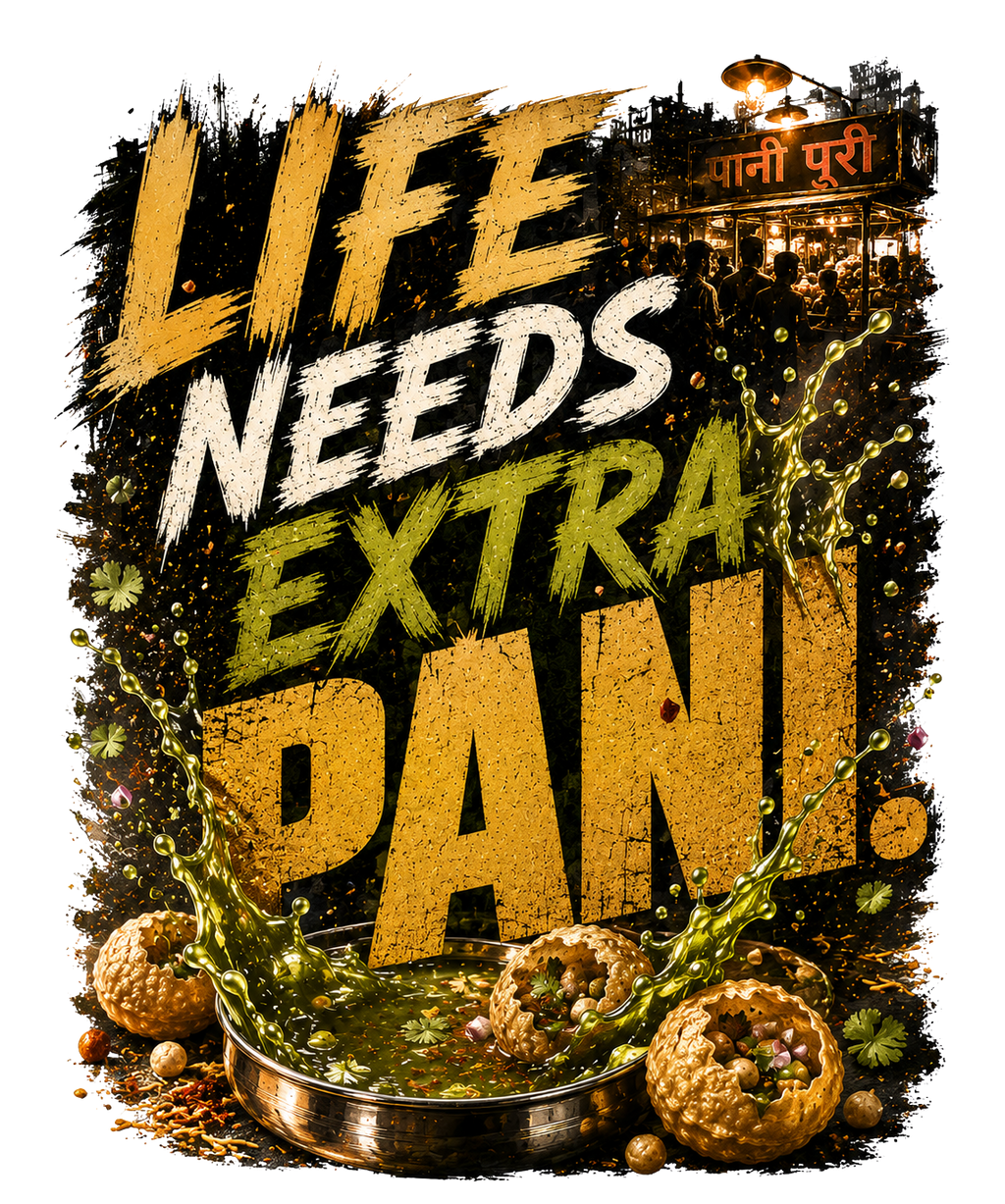 Life needs extra pani Hindi Unisex Classic Crew T-Shirt