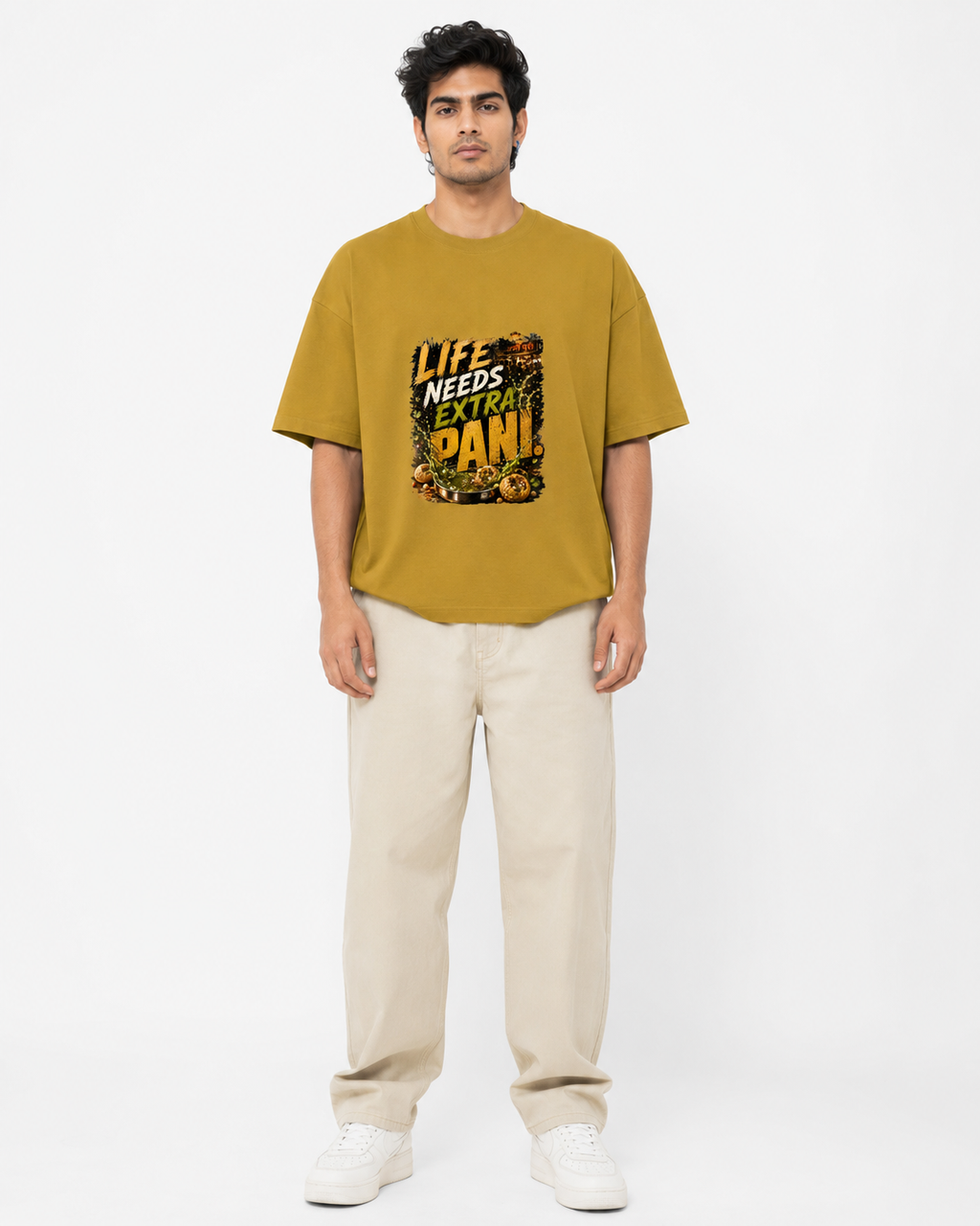 Life needs extra pani Hindi Unisex Oversized Classic T-Shirt