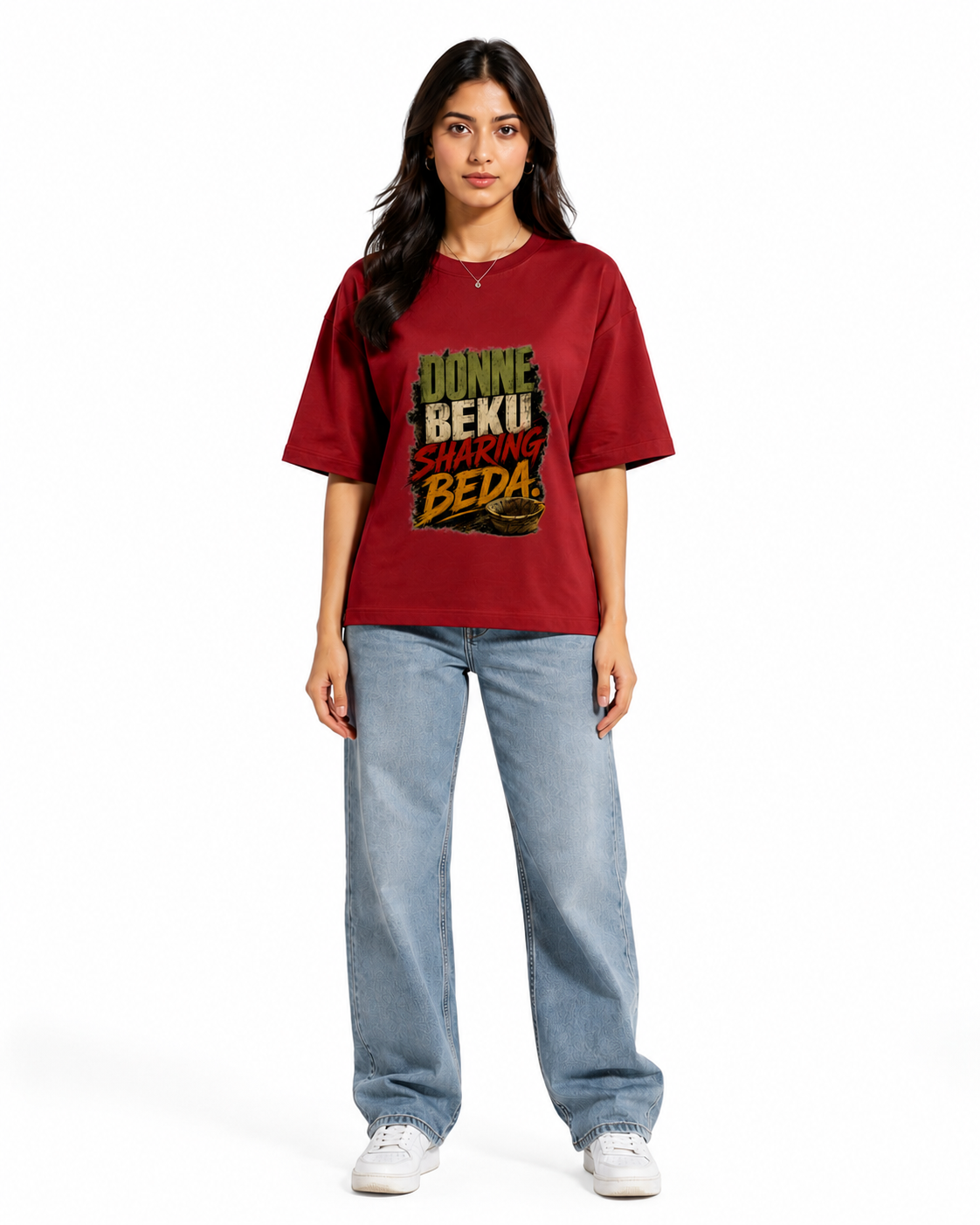 Donne sharing beda Kannada Unisex Oversized Classic T-Shirt