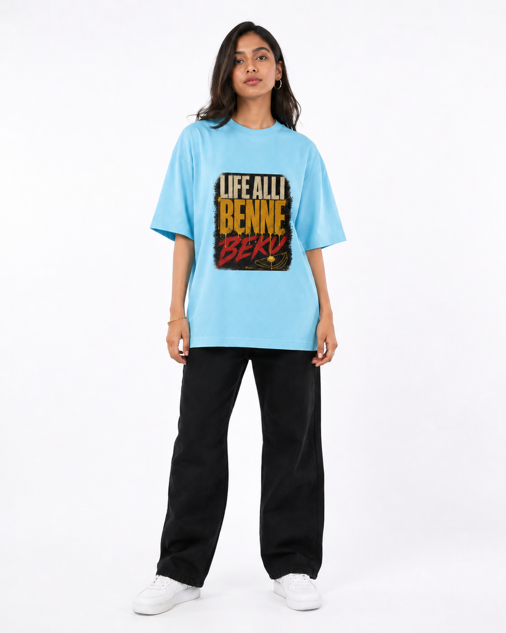 Life of Benne Kannada Unisex Oversized Classic T-Shirt