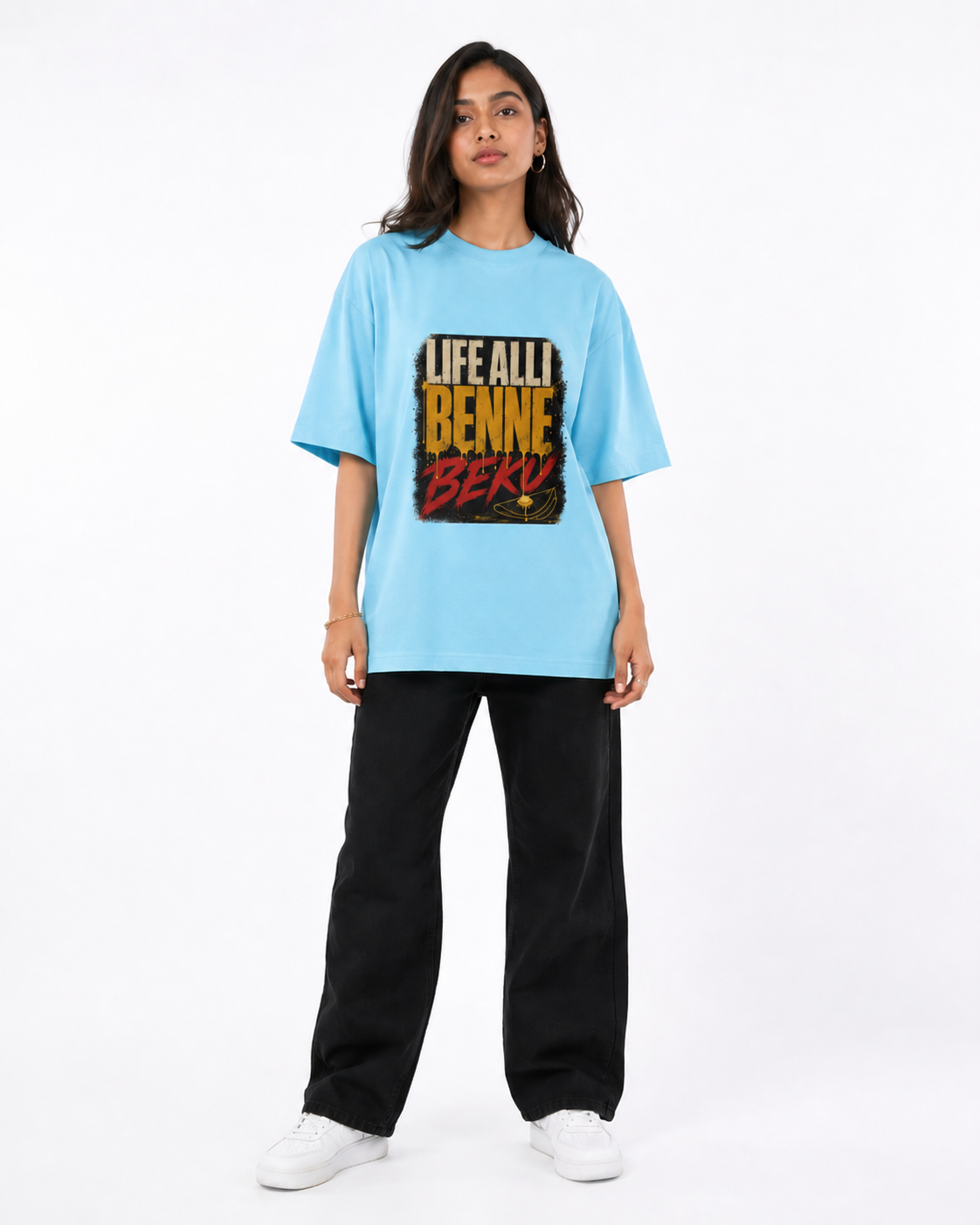 Life of Benne Kannada Unisex Oversized Classic T-Shirt