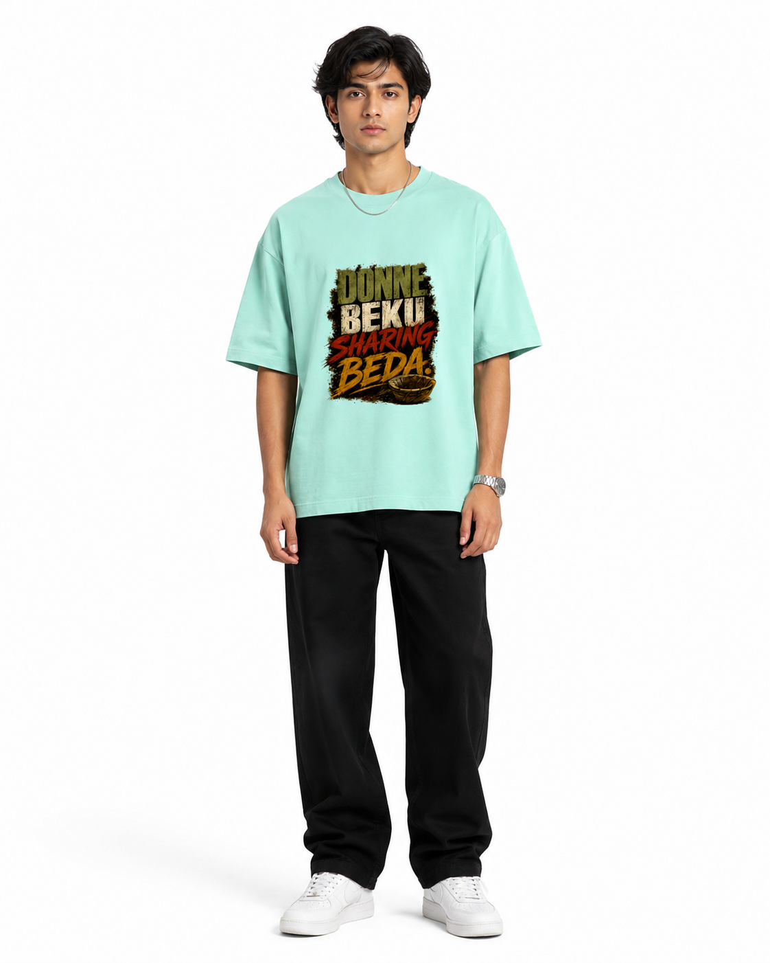 Donne sharing beda Kannada Unisex Oversized Classic T-Shirt