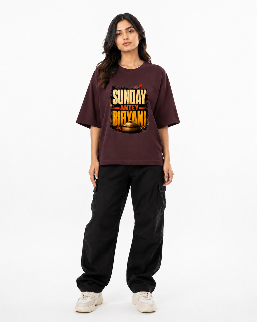 Biryani Sunday Telugu Unisex Oversized Classic T-Shirt
