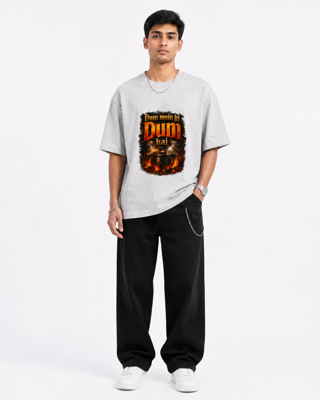 Dum Theory Hindi Unisex Oversized Classic T-Shirt