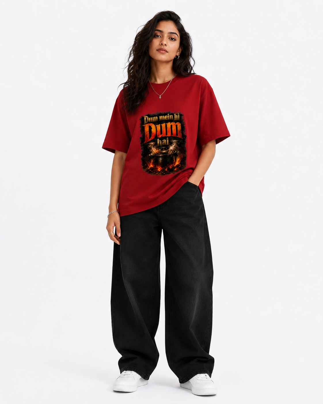Dum Theory Hindi Unisex Oversized Classic T-Shirt