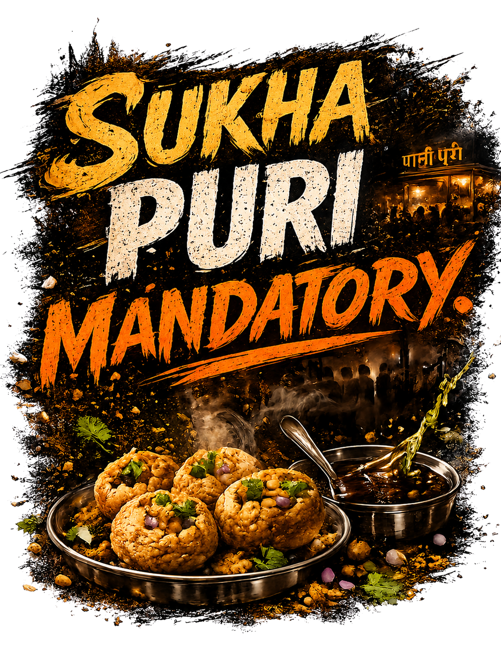 Sukha Puri Mandatory Hindi Unisex Oversized Classic T-Shirt