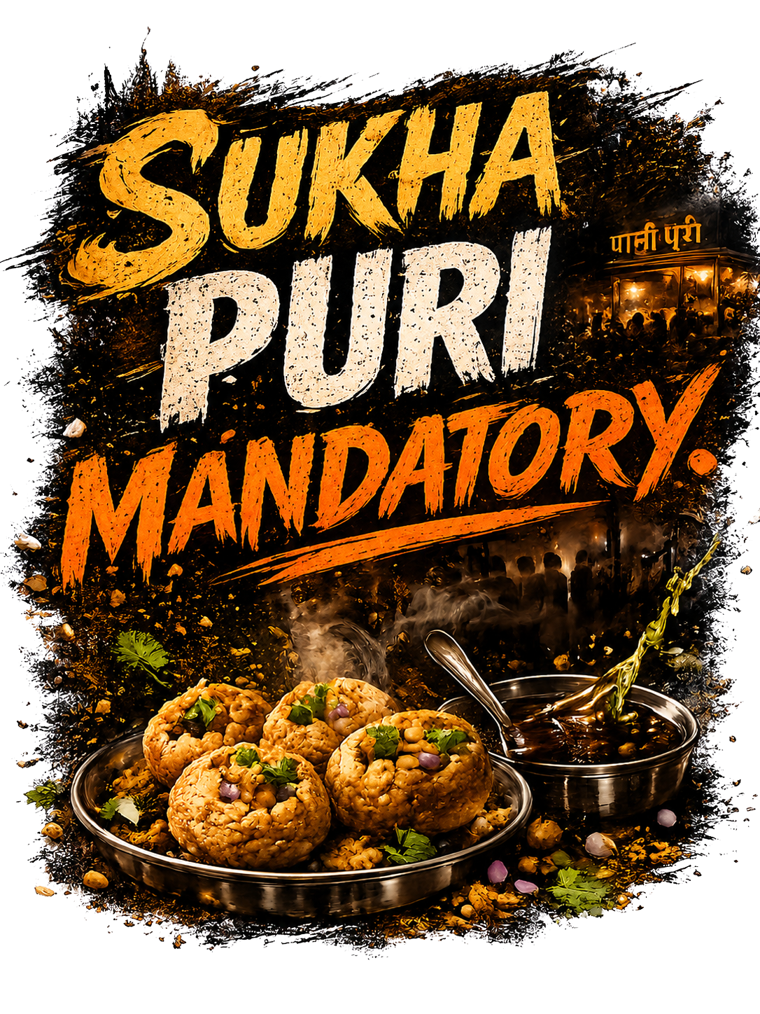 Sukha Puri Mandatory Hindi Unisex Oversized Classic T-Shirt