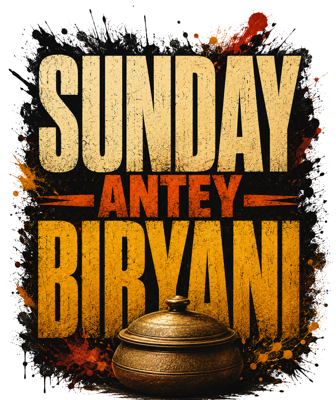 Biryani Sunday Telugu Unisex Classic Crew T-Shirt