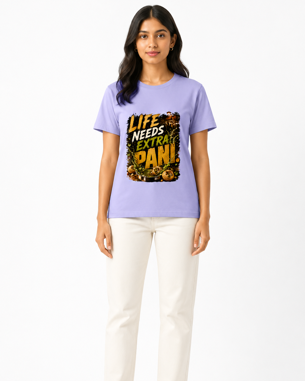 Life needs extra pani Hindi Unisex Supima T-Shirt