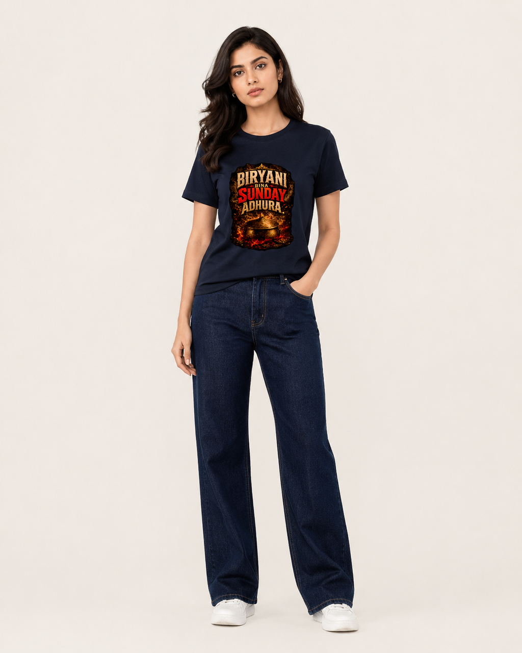 Biryani Sunday Hindi Unisex Supima T-Shirt