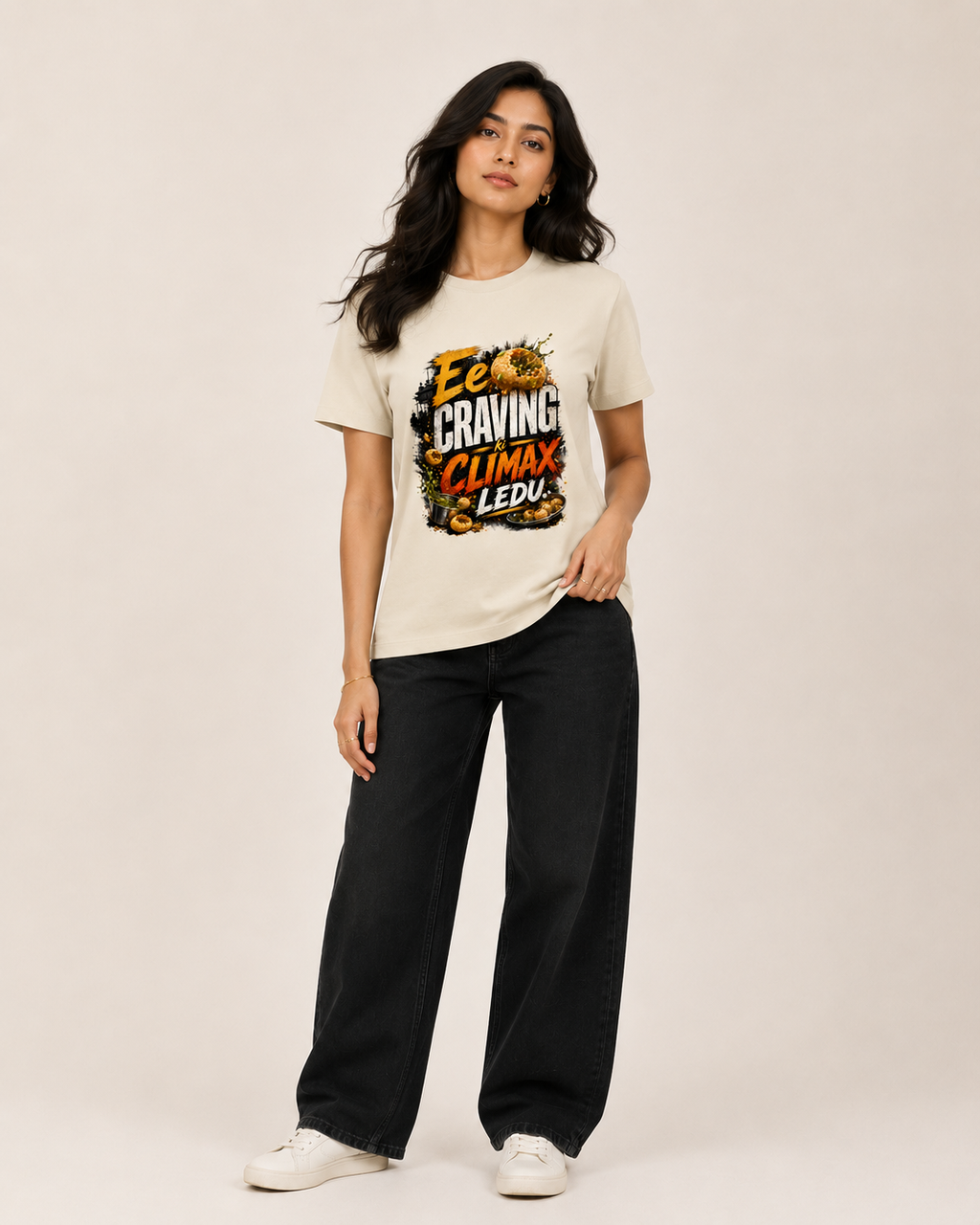 Panipuri Cravings Telugu Unisex Supima T-Shirt